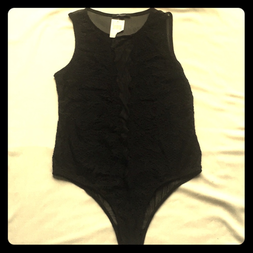 NWT black bodysuit. Size Large.